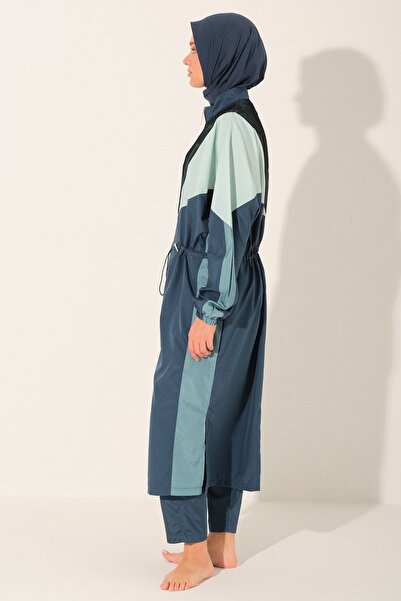 ALFASA Mix Color Oversize Long Hijab Swimsuit - Alf26530