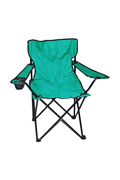 Generic كرسي حديقة قابل للطي أخضر/أسود