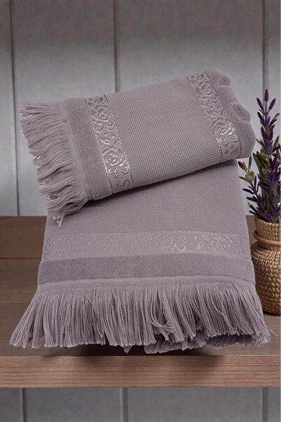 HAVLULAND SARRA HOME ETAMİN İŞLEMELİK ANALI KIZLI 50X90 CM VE 30X50 CM %100 P...