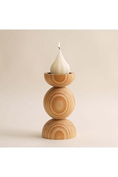 homez Wooden Resin Candle Holder