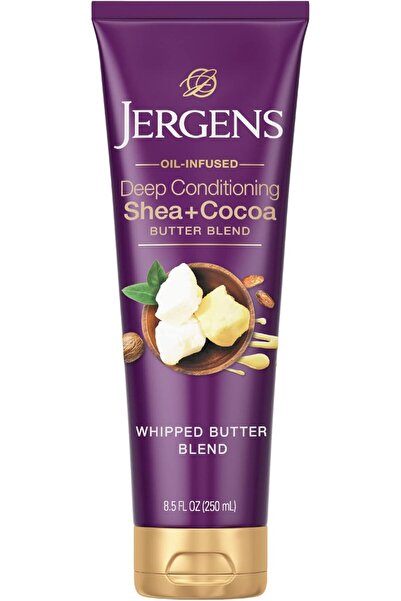 Jergens Body Lotion with Shea Butter + Cocoa for Dry Skin, Deep Moisturizer w...