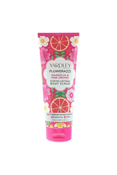 YARDLEY , Flowerazzi Magnolia & Pink Orchid, Exfoliating, Body Scrub, 200 ml