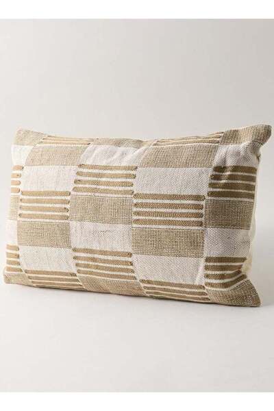 Boutique Blanche وسادة مطرزة من القطن المزخرف