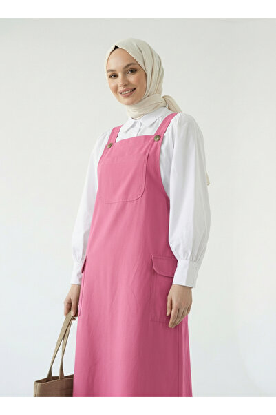 Esmira Stil Gabardin Kadın Etekli Salopet & Terikoton Gömlek