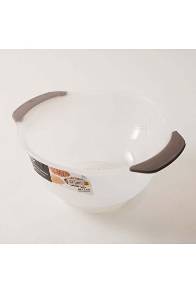 Oxo مصفاة بلاستيكية لغسل الأرز والحبوب، لون أبيض، سعة 2.8 لتر