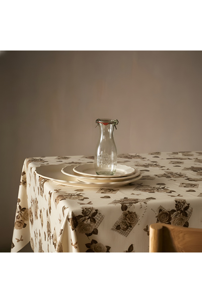 Willuxe Table Cover Tablecloth Dining Table Cover Stain Resistant Waterproof & Wipeable Pvc Cover