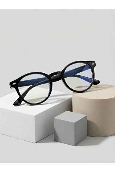 VEGA EYEWEAR Rolund yuvarlak Unisex Mavi Işık Korumalı Gözlük Erkek / Kadın