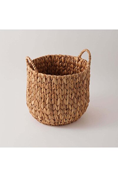 homez Round Storage Basket Rattan, Beige 33*31*33Cm