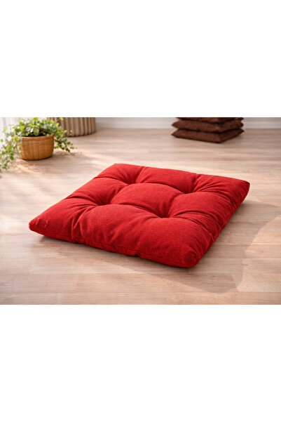 TicaretJet KIRMIZI Yer&palet Minderi kare 60x60x10 Bahçe Minder Koltuk Minderi