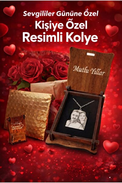 HIFA DIAMOND HANDMADE JEWELERY Kişiye Özel Resimli Kolye 925 Ayar Gümüş Kapla...