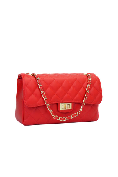 Posete Fagaras Mini Ruby Leather Purse - Red, Casual Bag Made of Genuine Leat...