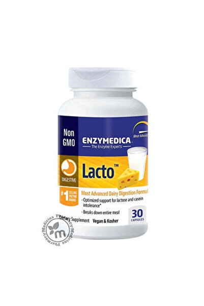 Enzymedica مكمل لاكتو، 30 كبسولة