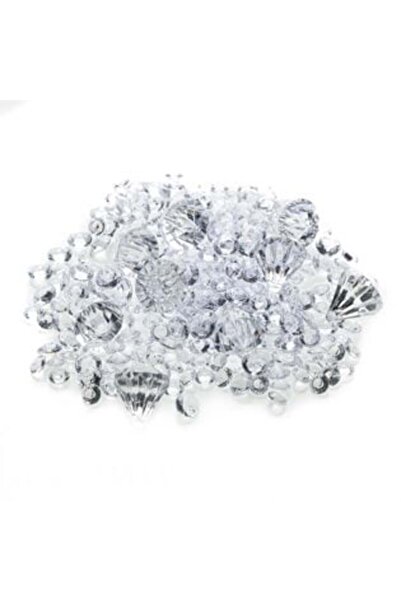 SHOPIENS Pietre transparente din plastic, 3 dimensiuni - 90 g