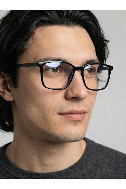 VEGA EYEWEAR Ares Dikdörtgen Metal Menteşeli Mavi Işık Korumalı Gözlük 50 eka...