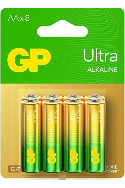 GP Ultra Alkaline AA Batteries – 8-Pack
