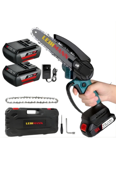 NO BRAND LEIHMANN electric chainsaw 16CM blade 2 batteries 36V 2 chains