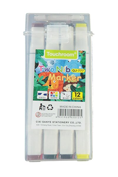 CAN OYUNCAK مزدوج الوجهين أقلام لبادية 12 قطعة - قياسية