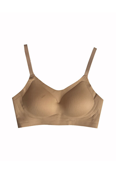 ALYA UNDERWEAR Women's Seamless Bra Wave Base Ribbed Laser Cut Double Layer G...