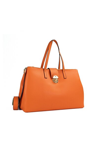 Posete Fagaras Noelle Leather Purse - ORANGE, Casual Bag Made of Genuine Leat...