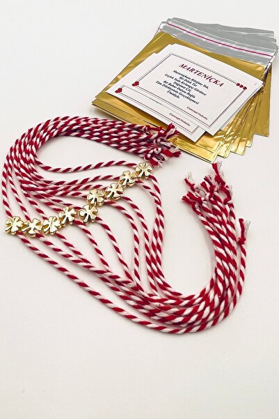 Concept HuBuTU 10 Adet Kartlı Jelatinli Yonca Figürlü Marteniçka Dilek Bilekl...