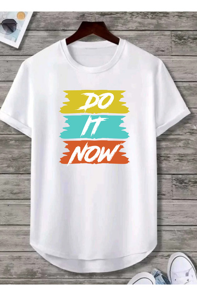 SUNFREE Do It Now Printed Oval Skirt Cotton Summer Unisex Tshirt