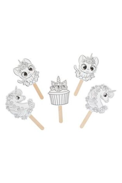 SHOPIENS Creați mese cu unicorn curcubeu 5 bucăți