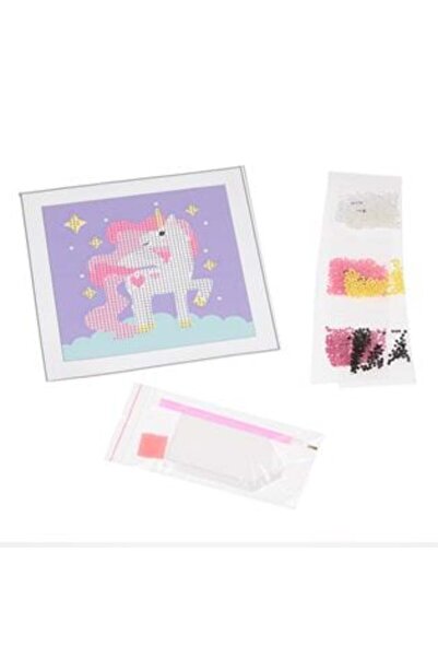 SHOPIENS Set de creație cu mărgele unicorni 18 x 18 cm