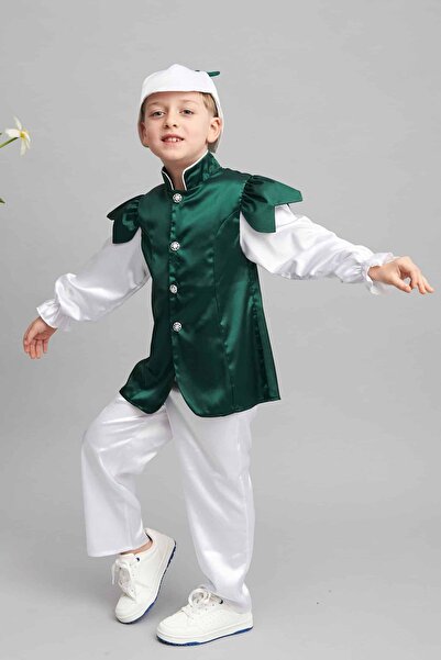 Andreeatex 3-piece satin Snowman party boy costume - sizes from 3 years to 9 ...