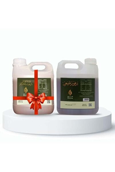 Alhawwaj برطمان عسل زهور ٢ كجم + مزيج عسل الزنجبيل والكركم كهدية