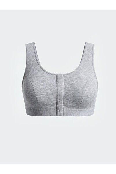 LC Waikiki LCW DREAM Gri Balensiz Dolgusuz Düz Emzirme Sütyeni