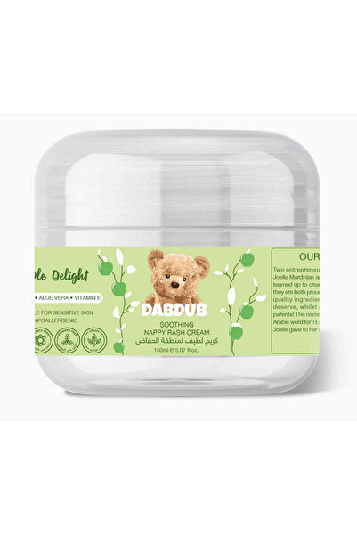 DABDUB كريم أبل ديلايت الملطف والمضاد للحساسية لعلاج طفح الحفاضات، غني بزيت ا...