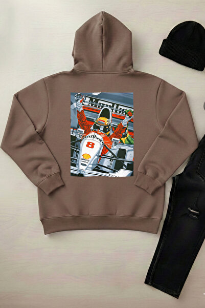 OXVİN Pi̇lot - Unisex Hooded Kangaroo Pocket 3 Thread Puff (with Fleece Insid...