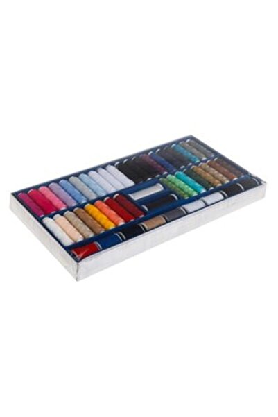 SHOPIENS Sewing Set with Threads of Different Colors - 47 pieces
