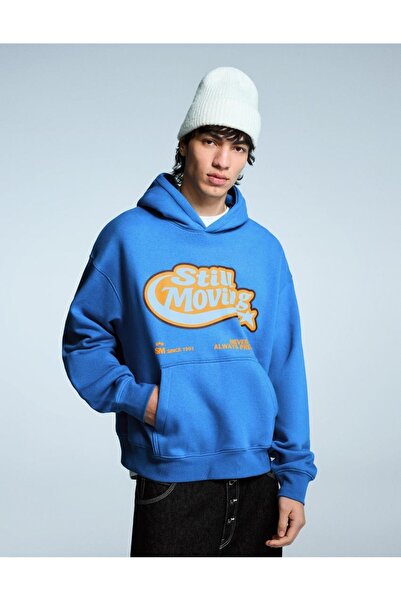 Flaubert Men's Winter 3-Thread Oversize Sweatshirt – Soft Fabric Modern Design