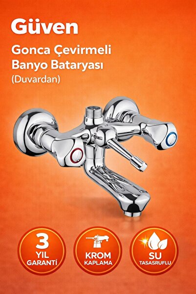 GÜVEN GONCA BANYO BATARYASI (ÇEVİRMELİ)