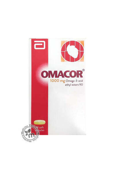 OMACOR 1000mg Omega-3 Acid Ethyl Esters 90, 28 Capsules
