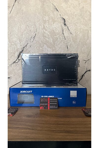 XETEC Xi 4 kanal amfi 350.4 4 ohm 4x370 Rms 2 ohm 2x570 rms