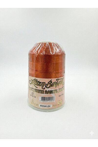 Altınbaşak Altın Başak Polyester Dantel Ipliği 6kat 100 Gr NO:50 RENK NO:24-K...