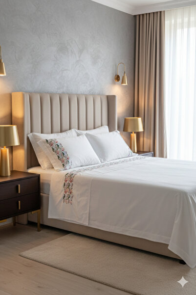 Generic King Size Embroidered Bedding Set, 6 Pieces, 100% Egyptian Cotton, 60...