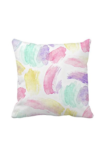 Queen Jera Husă decorativă pentru pernă cu model abstract în culori pastelate...