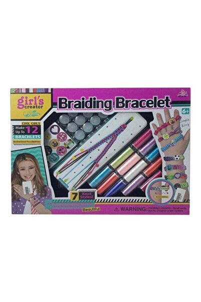 MAAS طقم أساور مضفرة للبنات من تصميم كريتور