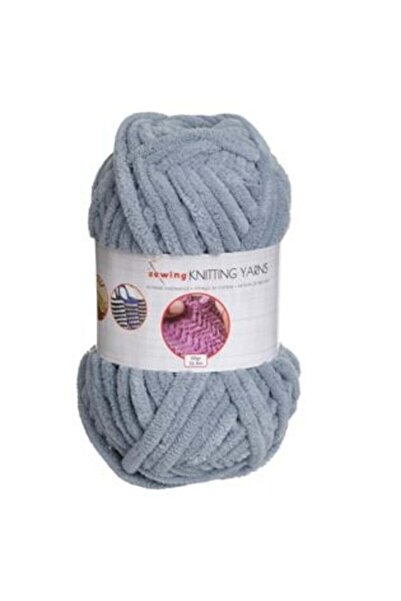 SHOPIENS Fir de tricotat acrilic albastru gri 50 g