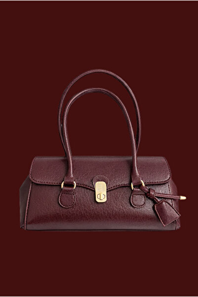 Mupa Shoes Women's Hand and Shoulder Bag Claret Red