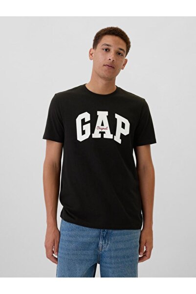 GAP V-FRCH EVERYDAY SOFT ORIG Siyah Erkek Kısa Kol T-Shirt