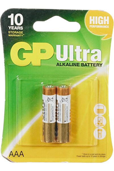 GP بطاريات قلوية فائقة AAA - عبوة من قطعتين، طاقة تدوم طويلاً وموثوقة لأجهزة ...