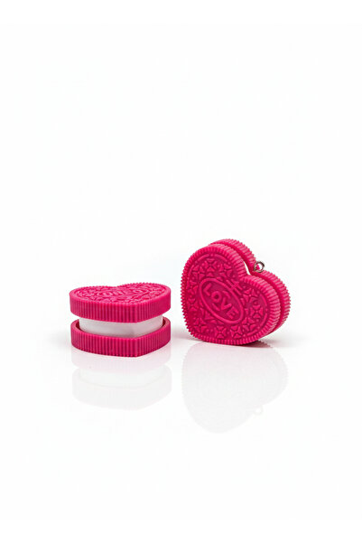 Babi Collection 1 Piece Pink Heart Shaped Clicker, Keychain Ornaments, Bag Ch...