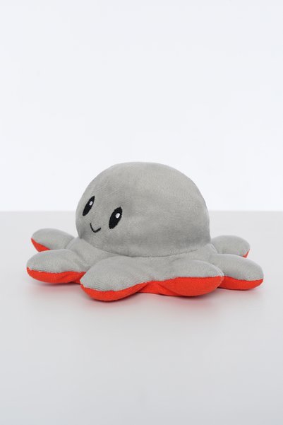 Pufu Toys وسادة أخطبوط لطيفة تغير الوجه