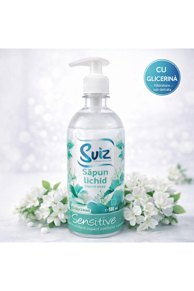 sviz Sensitive liquid soap with pump, 500mL