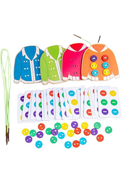 Leno Wooden Clothes Lacing Activity