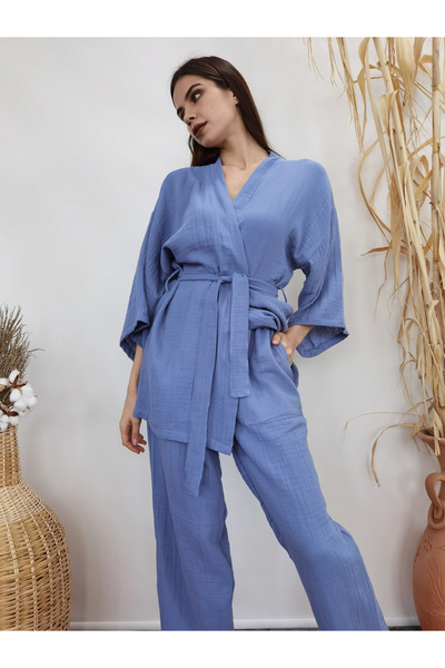 Su Koleksiyon Meli̇s Muslin Kimono Pants